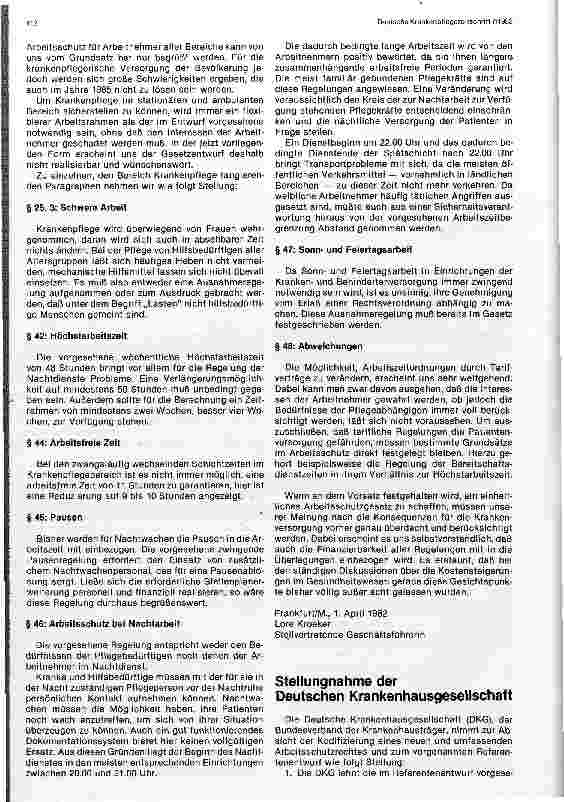Vorschauseite 3: Stellungsnahmen zum Referentenentwurf eines Arbeitsschutzgesetzes