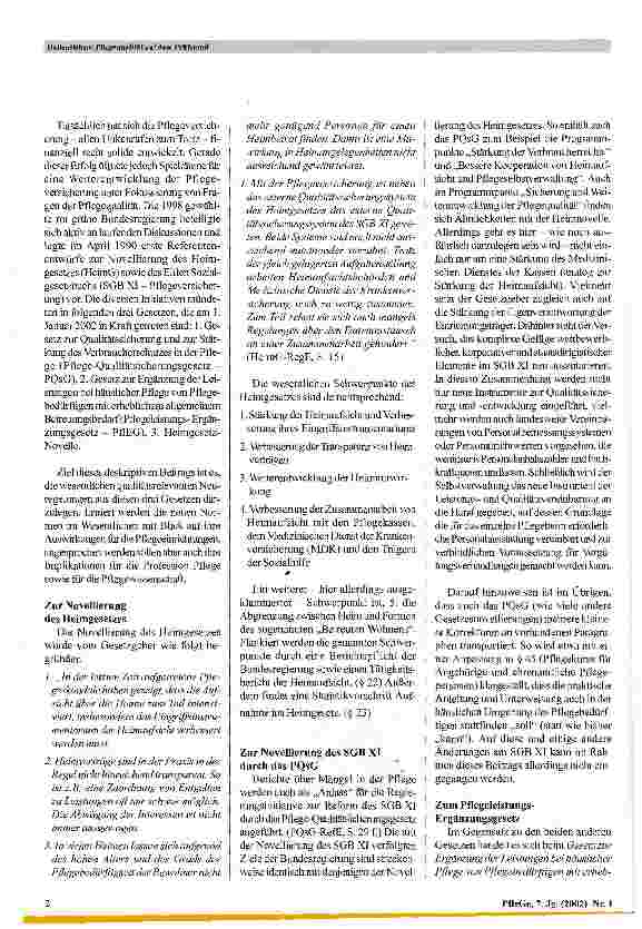 Vorschauseite 2: Pflegequalität auf dem Prüfstand