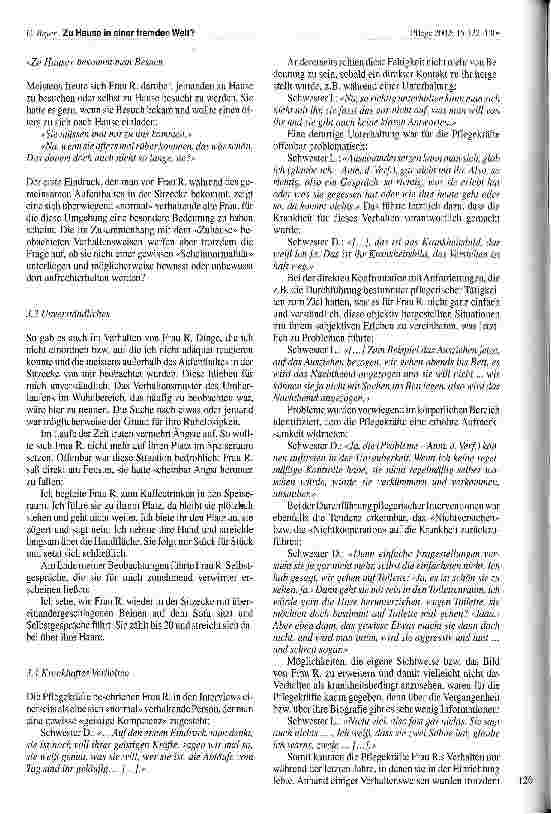 Vorschauseite 5: Zu Hause in einer fremden Welt? Studie zum Wirklichkeitserleben eines dementen alten Menschen im Heim: eine Interpretation verschiedener Sichtweisen