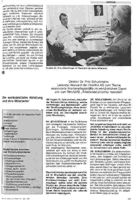 Vorschauseite 6: Organisatorische Aufgaben in betriebsärztlichen Dienststellen