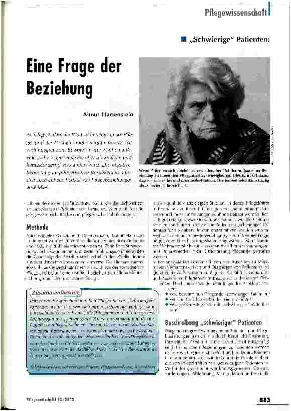 Vorschauseite 1: Eine Frage der Beziehung