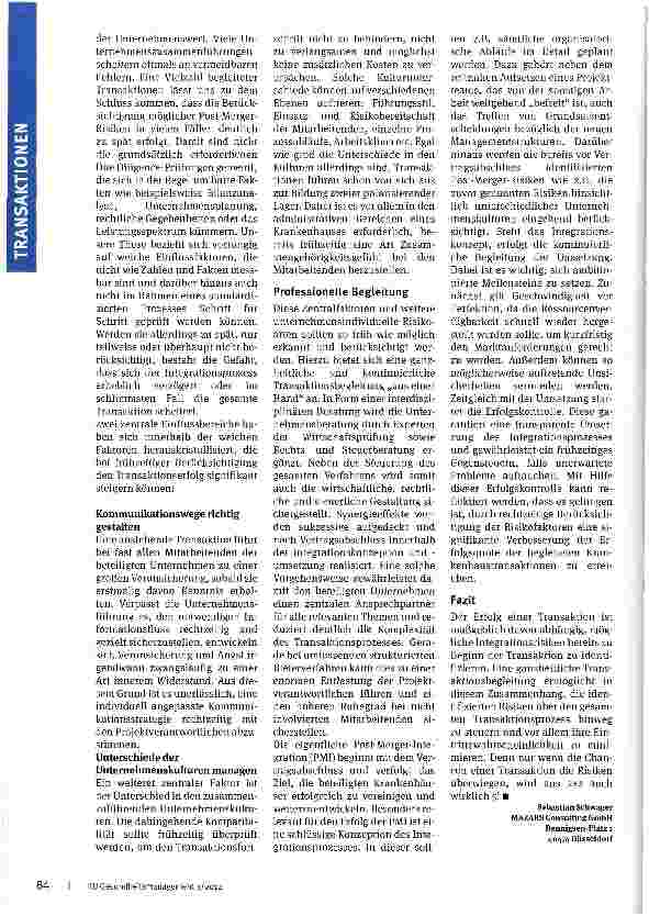 Vorschauseite 2: Ein (un)möglicher Weg?