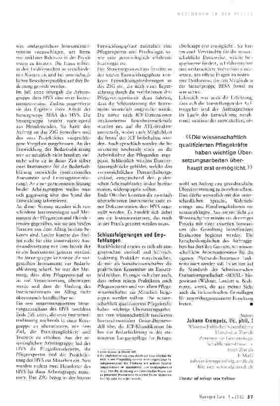 Vorschauseite 3: Der Theorie-Praxis-Transfer bei der Instrumentenentwicklung -Erfahrungen eines Sozialwissenschafters