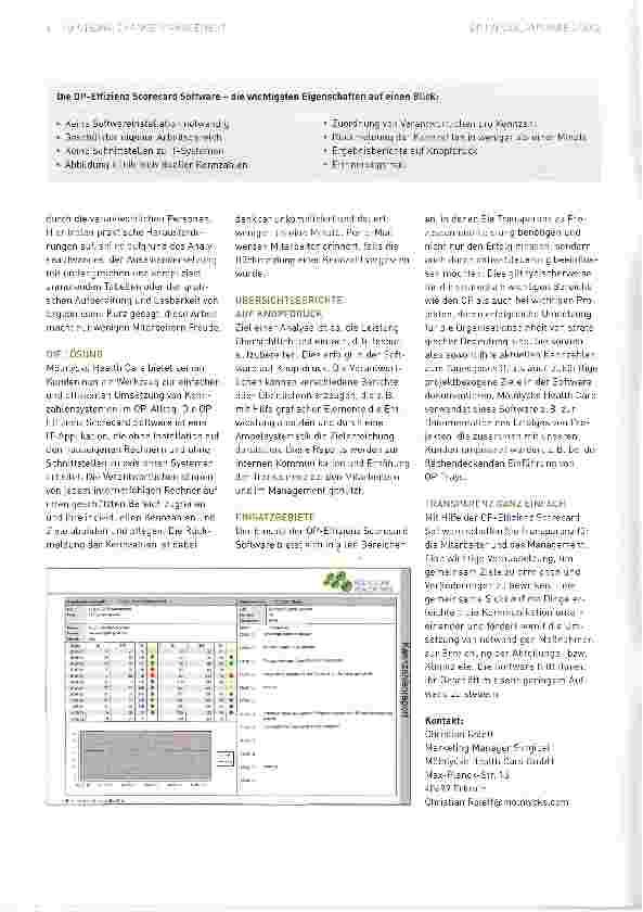 Vorschauseite 2: Die OP-Effizienz Scorecard Software