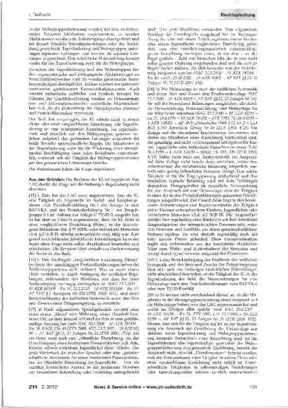 Vorschauseite 2: Heimzulage - Tagesförderung