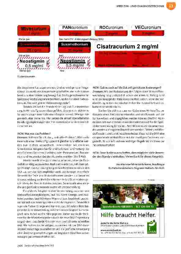 Vorschauseite 2: Es geht um die Patientensicherheit
