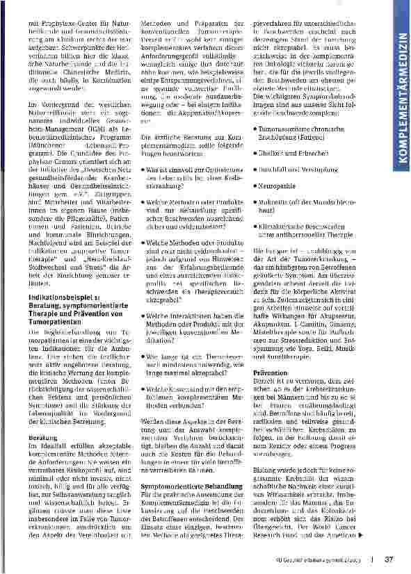 Vorschauseite 2: Komplementärmedizin im Akutkrankenhaus