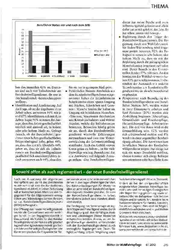 Vorschauseite 3: Ältere Freiwillige im Bundesfreiwilligendienst