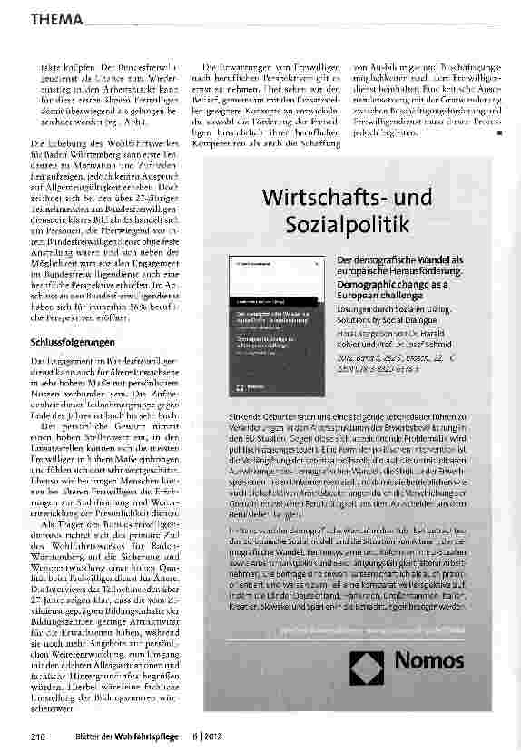 Vorschauseite 4: Ältere Freiwillige im Bundesfreiwilligendienst