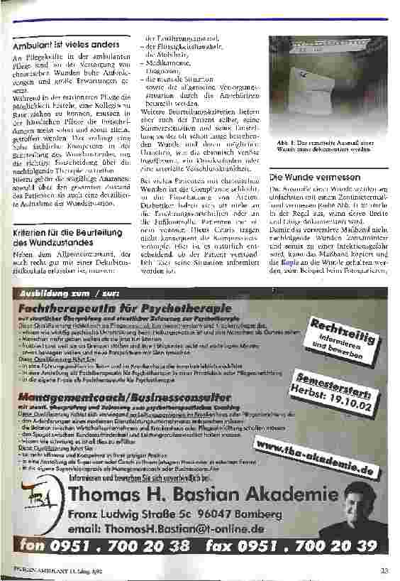 Vorschauseite 2: Der moderne Wundverband alleine reicht nicht ... Auf den Zeitpunkt kommt es an