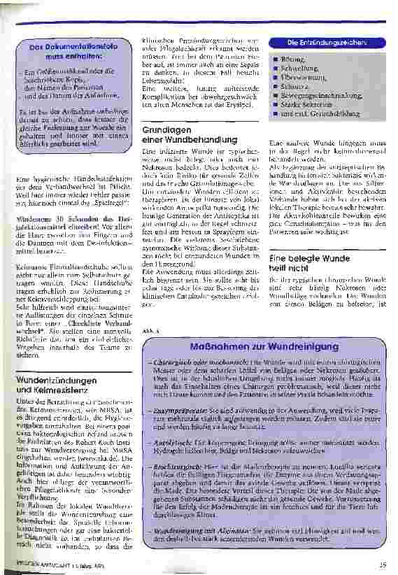 Vorschauseite 4: Der moderne Wundverband alleine reicht nicht ... Auf den Zeitpunkt kommt es an