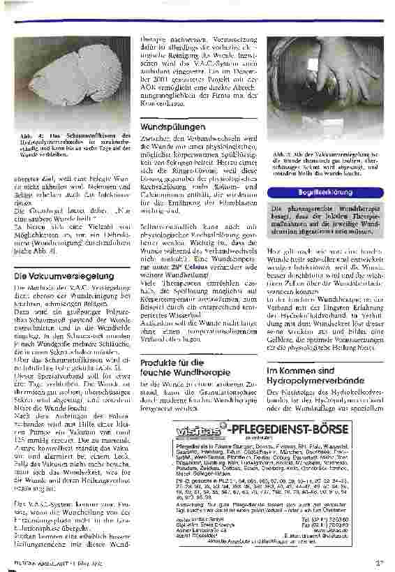 Vorschauseite 6: Der moderne Wundverband alleine reicht nicht ... Auf den Zeitpunkt kommt es an