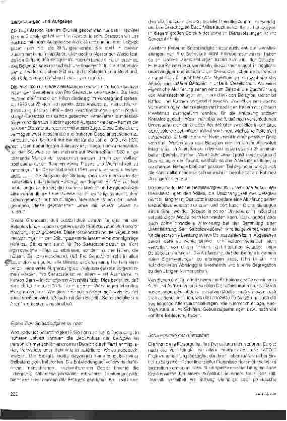 Vorschauseite 3: Die schweizerische Stiftung für das Alter
