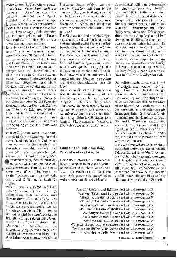 Vorschauseite 2: Die Caritas-Schwesternschaft ist eine Gemeinschaft