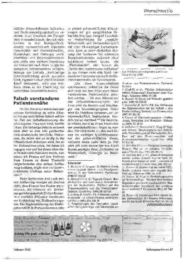 Vorschauseite 3: WER WÜNSCHT SICH WAS? DIE WUNSCHSECTIO ALS AUSDRUCK MANGELNDER KOMPETENZ