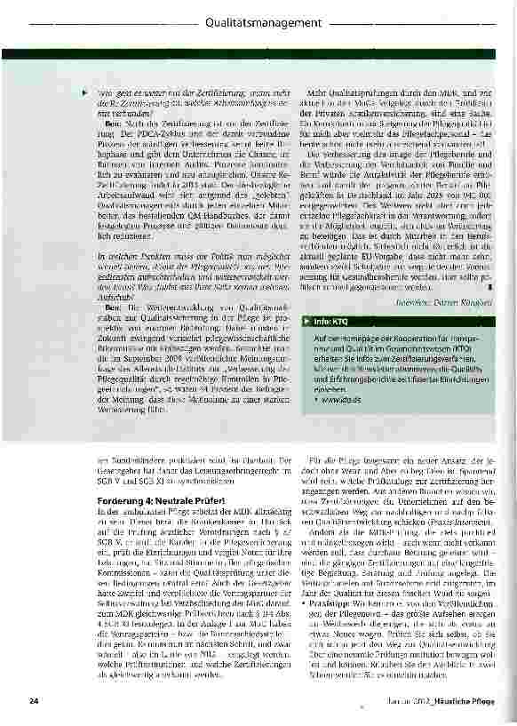 Vorschauseite 5: 2012: Das Jahr der Qualität