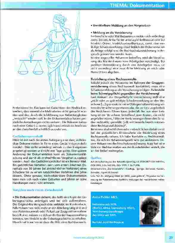 Vorschauseite 2: Dokumentation & Gerichtsverfahren