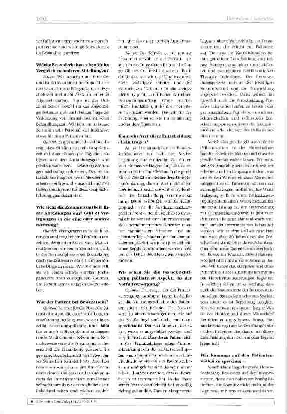 Vorschauseite 2: Medizin in Grenzsituationen: „Akzeptieren, dass so das Leben ist
