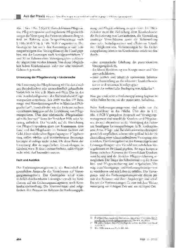 Vorschauseite 4: Gesetzliche Ansprüche der Versicherten auf Versorgungsund Entlassungsmanagement