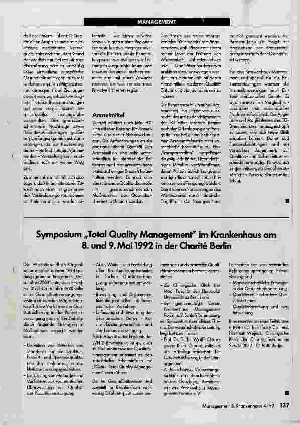 Vorschauseite 3: EG 92 - Auswirkungen auf die Krankenhäuser Teil 2