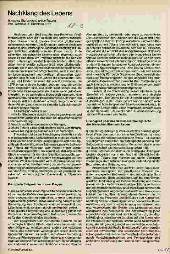 Vorschauseite 1: Nachklang des Lebens