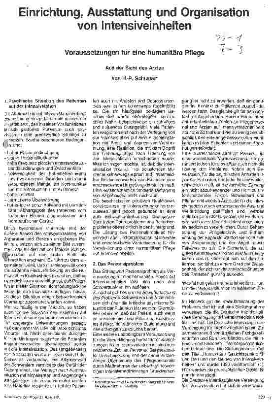 Vorschauseite 1: Einrichten,Ausstatten und Organisieren von Intensiveinheiten