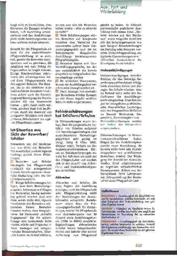Vorschauseite 2: Assessment Center zur Bewerberauswahl an Pflegeschulen Teil 1
