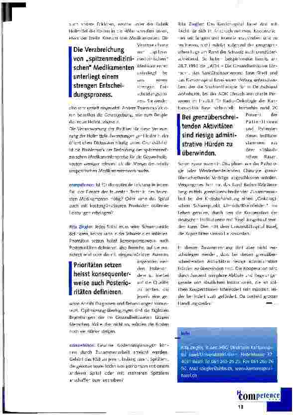 Vorschauseite 2: Spitzentechnik - Spitzenkosten: ein Dilemma?