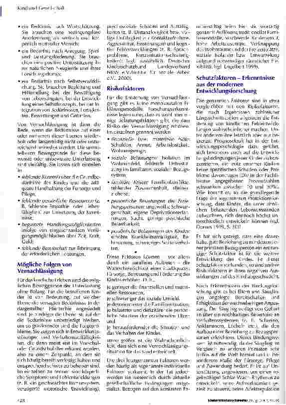 Vorschauseite 2: Prävention und Intervention bei Vernachlässigung