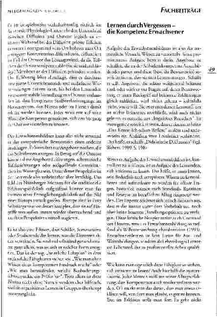 Vorschauseite 5: Lernen durch Vergessen - keine pädagogische Satire