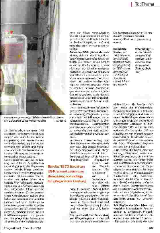 Vorschauseite 2: Dokumentationen und Pflege-Diagnosen