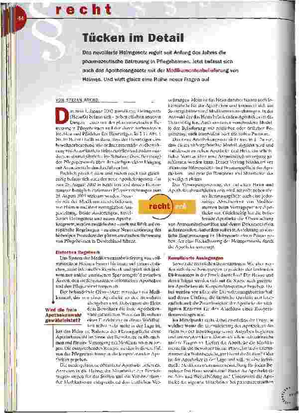 Vorschauseite 1: Tücken im Detail