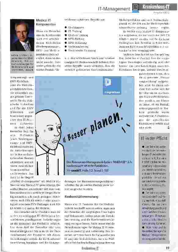 Vorschauseite 2: Medical IT ist nicht gleich Medizinprodukt