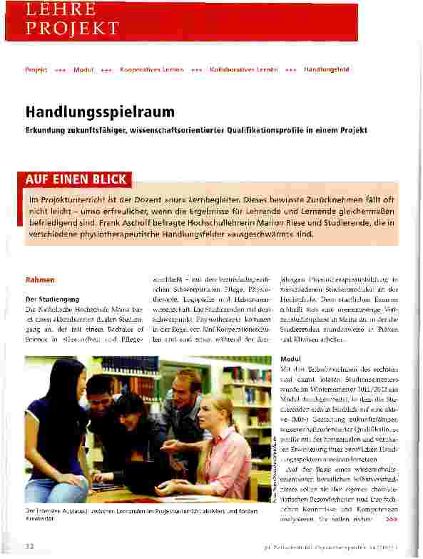 Vorschauseite 1: Handlungsspielraum