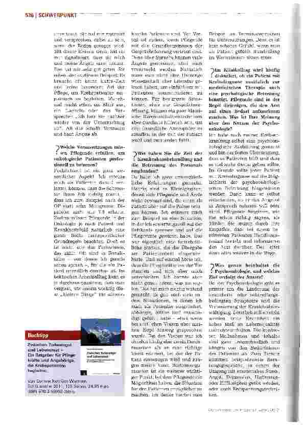 Vorschauseite 3: Pflegende dürfen sich auf ihre Intuition verlassen