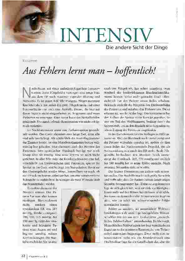 Vorschauseite 1: Aus Fehlern lernt man — hoffentlich!