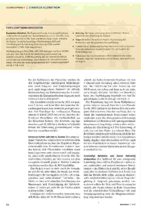 Vorschauseite 5: Kleine Heime - und sie rechnen sich doch!