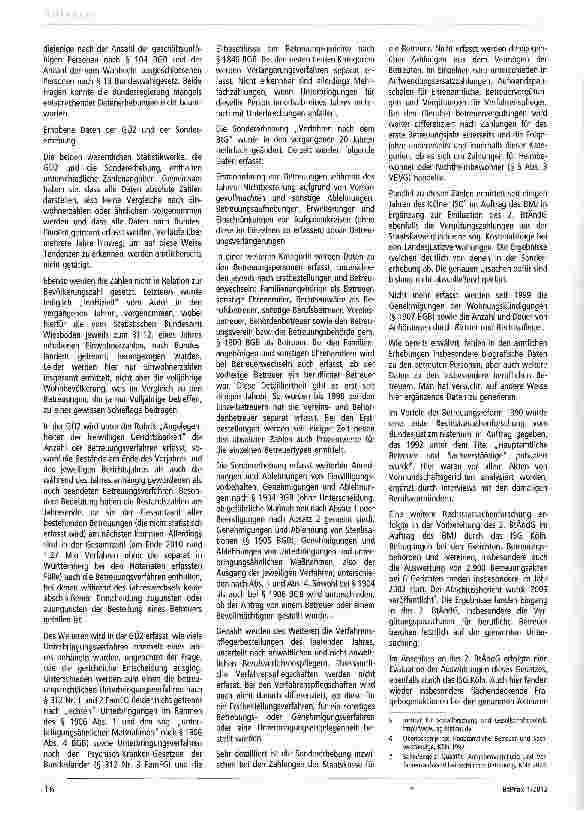 Vorschauseite 2: 20 Jahre Betreuungsstatistik Anmerkungen und Wünsche