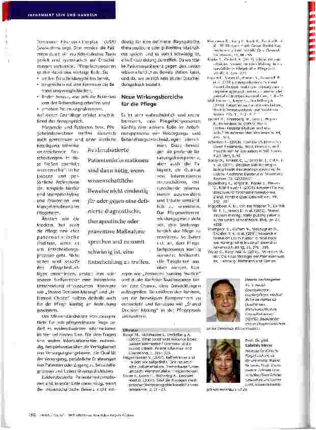 Vorschauseite 4: Evidenzbasierte Gesundheitsinformationen Wie die Pflege von hochwertigen Informationen profitieren kann