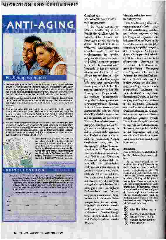 Vorschauseite 5: Interkulturelle Pflege und Therapie Qualitätssicherung auch für Migranten?