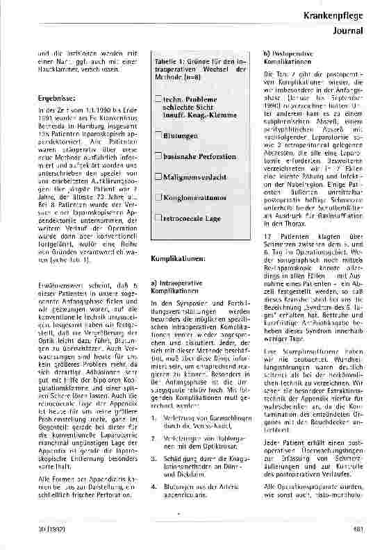 Vorschauseite 4: Die laparoskopische Appendektomie