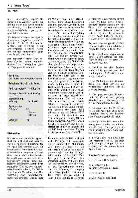 Vorschauseite 5: Die laparoskopische Appendektomie