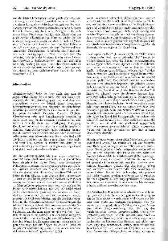 Vorschauseite 3: Der Sinn des Alters