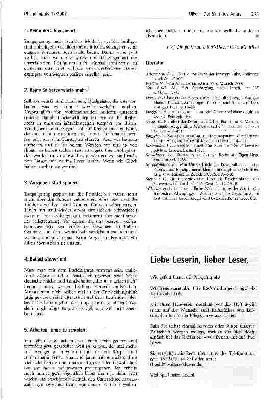 Vorschauseite 6: Der Sinn des Alters