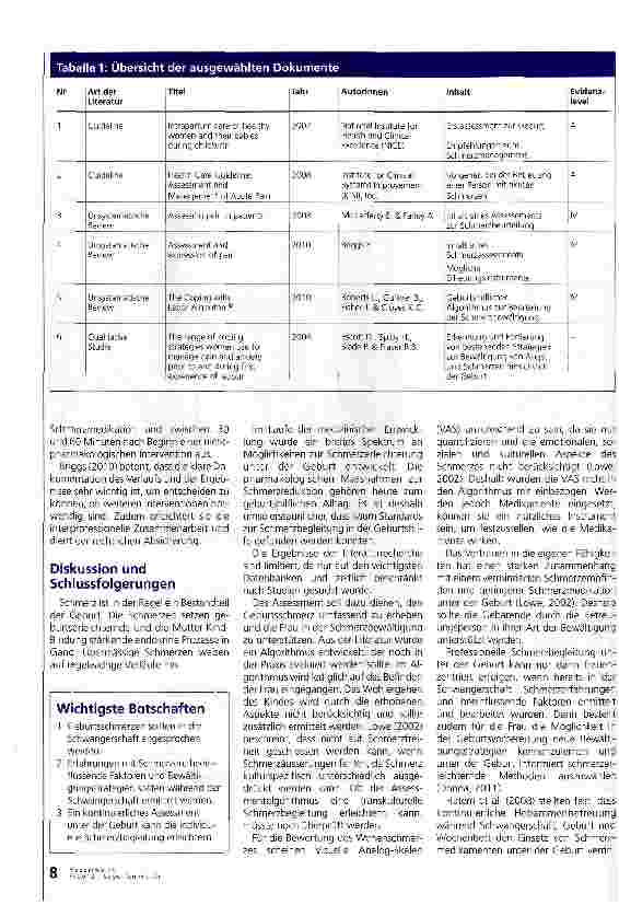 Vorschauseite 5: Das geburtshilfliche Schmerzassessment