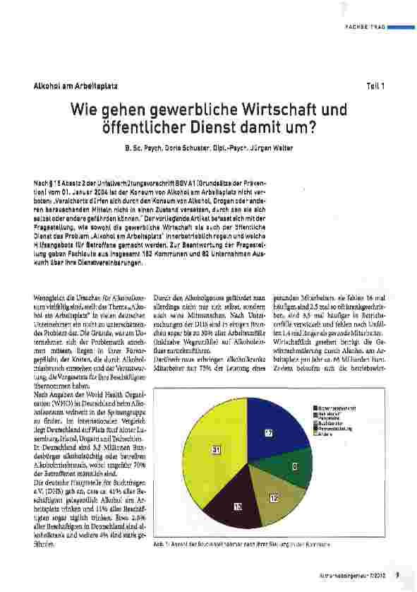 Vorschauseite 1: Wie gehen gewerbliche Wirtschaft und öffentlicher Dienst damit um?