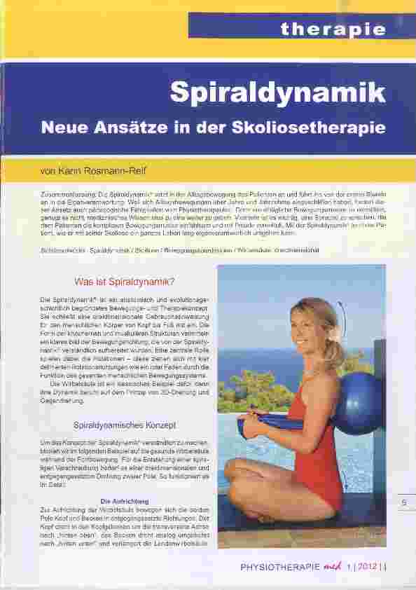 Vorschauseite 1: Spiraldynamik Neue Ansätze in der Skoliosetherapie