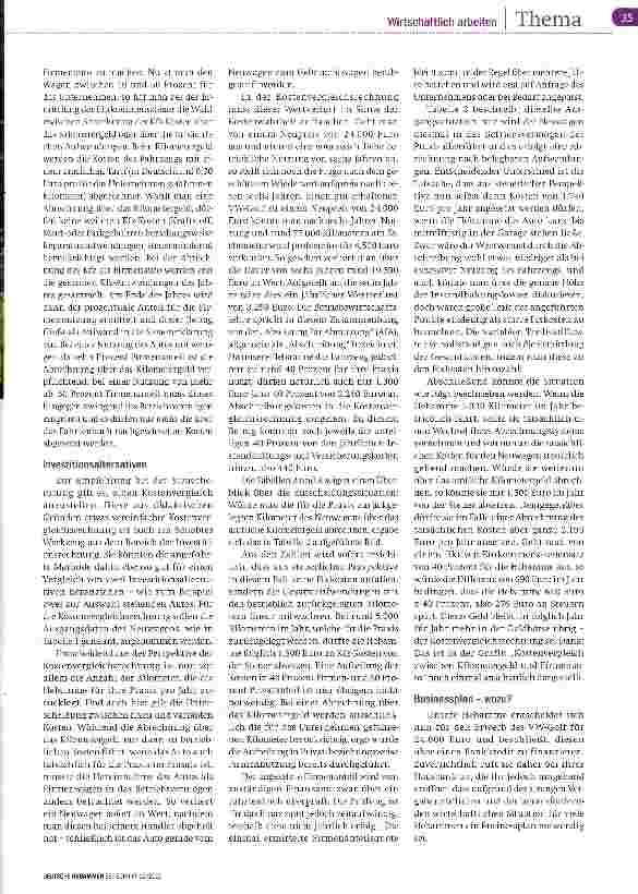 Vorschauseite 2: Kilometergeld oder Firmenwagen?