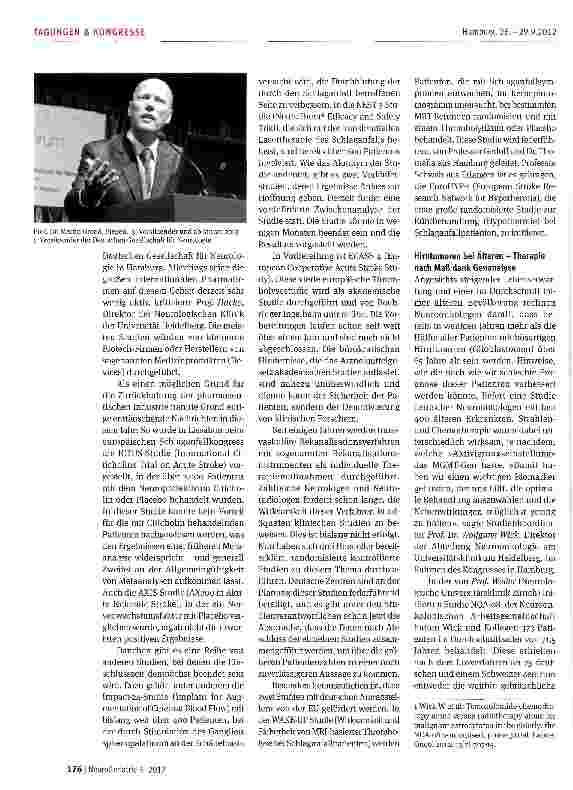 Vorschauseite 2: Altersmedizin -ohne Neurologie nicht möglich