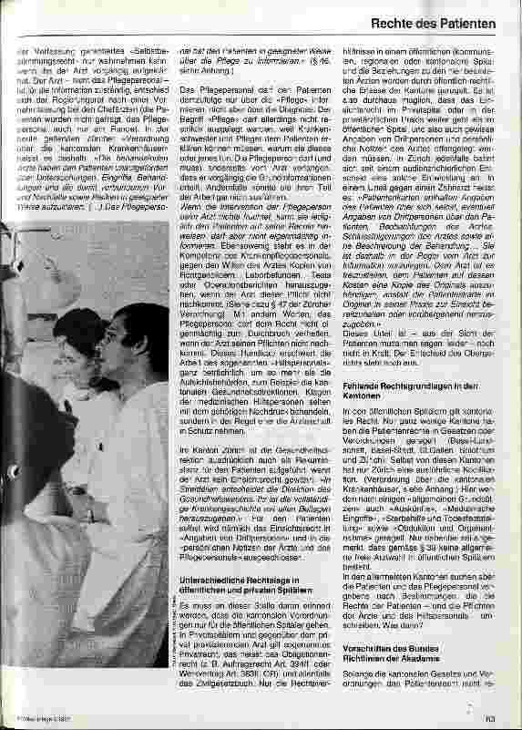 Vorschauseite 2: Krankenpflege und Patientenrechte
